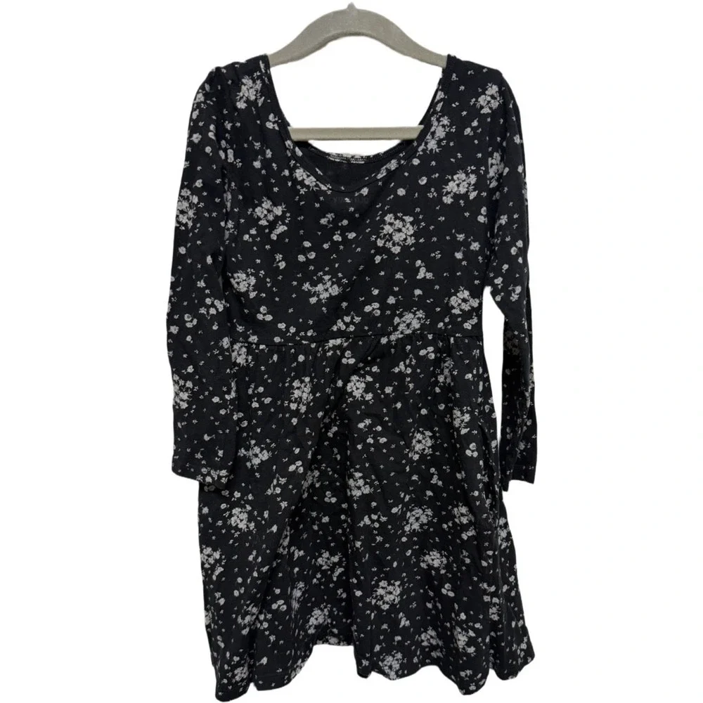 old navy black and white floral dress Women Fit & Flare Classic Cute Stylist Cami Summer Sun JNL Trading Main 50% Lenzing Ecovero Viscose Old Navy Black White floral